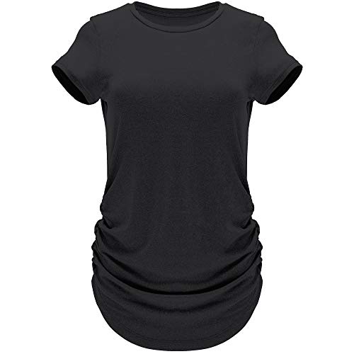 Guuja T-Shirt Long Yoga Pilates pour Femme T-Shirt Fonctionnel et Respirant à séchage Rapide
