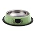 Produktbild Gearmax Hundenapf Edelstahl Wasser - Futternapf mit Feste Gummikanten, für Kleine Haustiere, Hund / Katze und Andere (Grün)