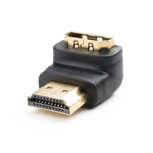 UBest 3x HDMI 90° Winkeladapter 19pol / HDMI-Stecker auf HDMI-Buchse – VERGOLDETE Kontakte Schwarz - 4