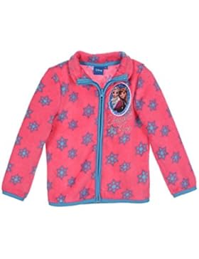 Disney Frozen - Die Eiskönigin Kinder Jacke Fleecejacke Kinderjacke Oberteil für Mädchen (1018) mit Elsa und Anna...