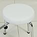 White salon pedicure stool with footrest Chair