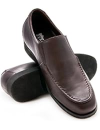 ZERIMAR Zapatos con alzas para hombre de vestir Aumento +6,5 Cm Diseño de pala alta con elásticos laterales para un mayor confort