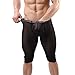 Produktbild Herren Strings Dessous,Sannysis Männer Herren Boxershorts Unterwäsche Unterhosen Wetlook Hose Slip Shorts Erotik Wäsche mit Penisloch S M L (M, Schwarz)