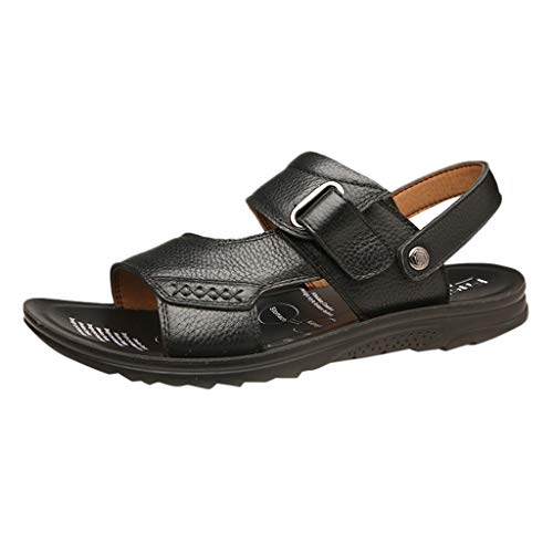 Preisvergleich Produktbild iHAZA Herren Freizeitschuhe Strand Sandale Leder Flip Flops Schuhe