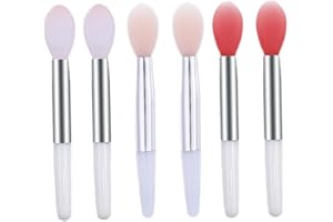 SUNAOMNI Lot de 6 mini pinceaux à lèvres réutilisables en silicone pour soin des lèvres