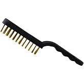Barbecue BBQ Grill Cleaning Wire Brush Barbecue Toast Cleaning Brush with Plastic Handle Frequent Strands (1)