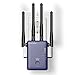 Produktbild Coredy AC1200 Dual Band WiFi WLAN Repeater / WiFi WLAN Extender / WiFi WLAN Signal Verstärker / Access Point / Router mit 2 Ethernet Anschlüssen / 4 externe Antennen (5GHz 867Mbps + 2.4GHz 300Mbps)