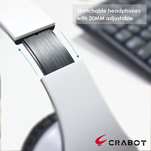 Crabot I65 On Ear KopfhÃ¶rer Tragbarer und Faltbarer Headset mit Mikrofon LautstÃ¤rkeregelung Freisprech-und Faltfunktion bequemen verstellbaren Ohrmuscheln geeignet fÃ¼r iPhone Smartphones PC und MP3