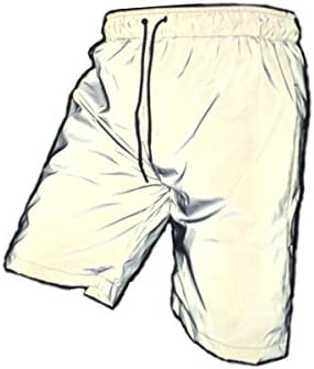 Myuanc Mens Super Bright 3M Reflective Joggers Pants，High Visibility/Night Sporting Jogger Pants Gray (L)