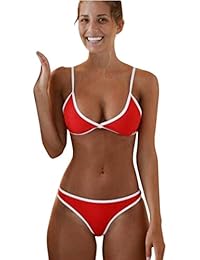 ❤️JiaMeng Bikini 2018, Trikini sexy mujer Traje de baño atractivo de mujeres Conjunto de Bikini Sujetador Push Up Bañador de playa bikini brasileño mujer Biquinis