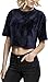 Produktbild Urban Classics TB1729 Damen Ladies Velvet Short Kimono Tee T-Shirt,, per pack Blau (navy 155), X-Small (Herstellergröße: XS)