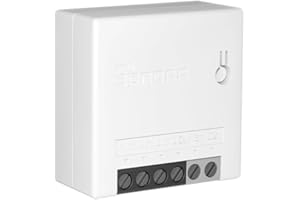 SONOFF Mini R2 10A Interruptor de luz Inalámbrico Inteligente WiFi, Módulo Universal DIY Automatizar el Hogar Inteligente, Funciona con Amazon Alexa, no Requiere Controlador HUB (Actualización MINI)