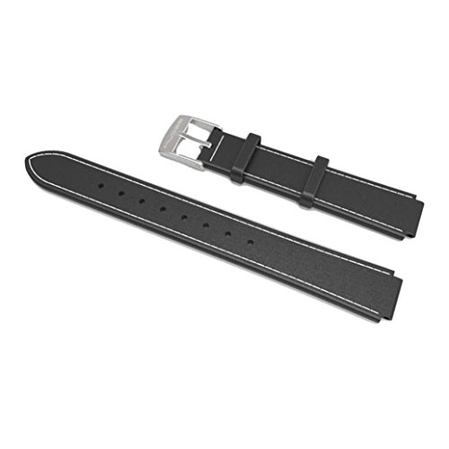 Elegante correa de piel de repuesto para reloj MiBand 2 Xiaomi  magn  tica y sin tornillos   negro