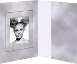 1x100 Daiber Passbildmappen Wolkendesign grau 31x42 mm