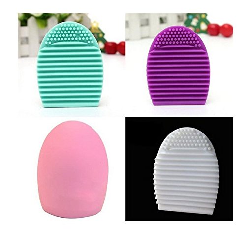 Homesunshine New Cleaning Cosmetic Makeup Brush Foundation Brush Silicone Cleaner Tool Pale Green