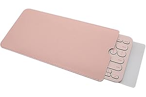 ENJOY-UNIQUE Tastatur-Schutzhülle, kompatibel mit Logitech K380 Bluetooth-Tastatur, PU-Leder, tragbare Reisehülle, Schutzhülle, kompatibel mit Logitech K380, Tastatur nicht im Lieferumfang enthalten (Rosa)