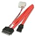 Produktbild Lindy 1 m Slimline SATA Kabel mit 13,3 cm PSU POWER ANSCHLUSS
