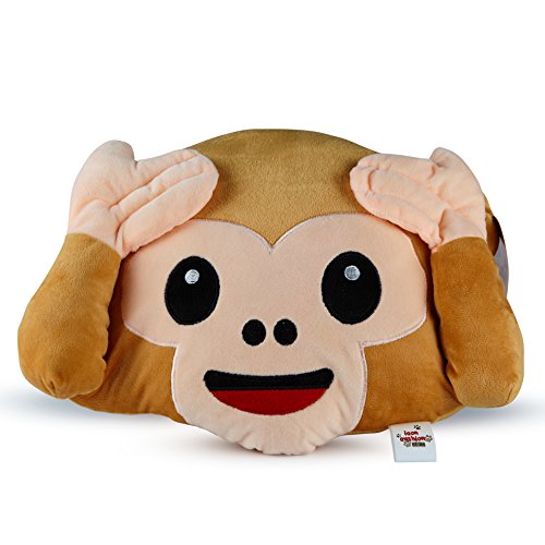 monkey emoji cushion