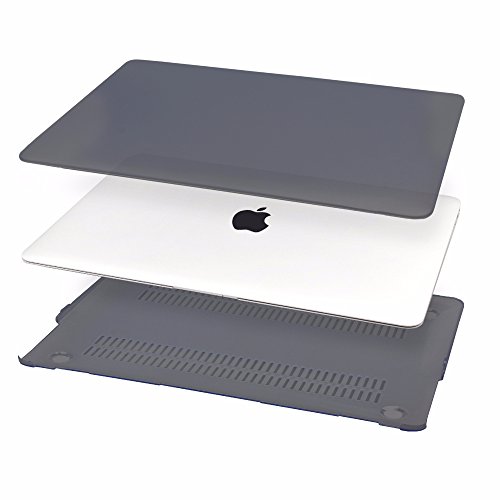 Batianda MacBook Pro 13 Hülle 2016, A1706 & A1708 Gummierte Hard-Case (neues Retina-Zubehör bis Oktober 2016 ) mit / ohne Touch Bar & Touch ID 13-Zoll – Matt-schwarz - 4