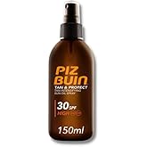 Piz Buin - Protección Solar, Aceite en Spray Tan & Protect Acelerador del Bronceado SPF 30 - Protección alta Spray 150 ml