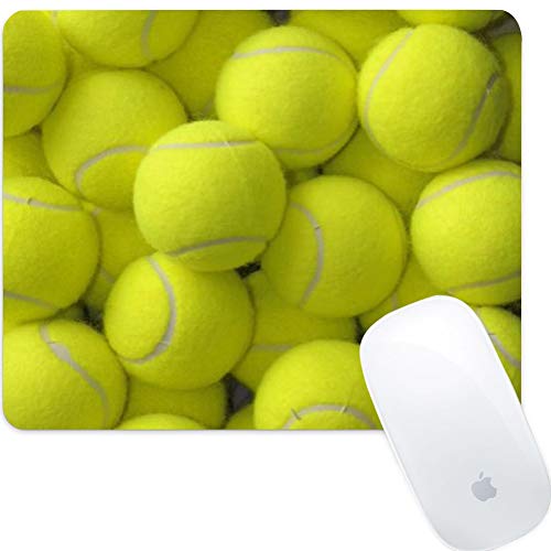 Preisvergleich Produktbild SOONSOP Gaming Mauspad Rechteckig 260x210x3mm Schreibtischunterlage Anti Rutsch Matte für Computer, PC und Laptop - Tennis Ball