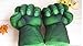 Hulk Smash Hands Soft Toy Doll Gloves Big Green One Pair Fun New