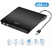 Produktbild Govee externes Laufwerk, Tragbare Slim USB 3.0 CD DVD RW Brenner Schreiber Player für Windows 10 / 7 / 8, Laptop, Mac, MacBook Air / Pro, Apple, Desktop, PC - Schwarz