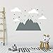 Produktbild Berg Decal Cloud Aufkleber Stern Kinderzimmer Room Decor abnehmbare Wanderlust Wall Decor Aufkleber Home Kunst Dekoration Kinderzimmer S458