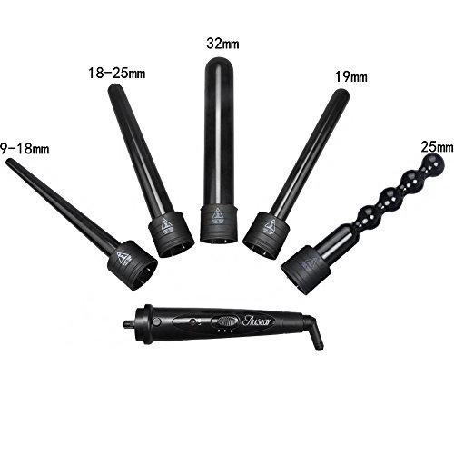 Lockenstab,Ausear 5 in 1 Multifunktions Austauschbare Lockenwickler Kit - 2