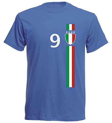 Italien Kinder T-Shirt Trikot St-1 EM 2016 – blau Italia Kids (128)