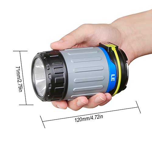 LE LED Camping Laterne mit 3200 mAh Powerbank & Taschenlampe, 3 Licht-Modi, USB Wiederaufladbar zusammenklappbar mit Magneten Tragbare Camping Lampe Zeltleuchte Notlaterne - 6