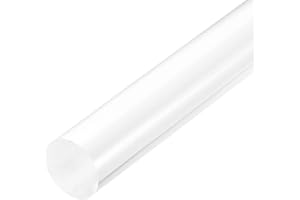 TOP-VIGOR 3Pcs Acrylic Round Rod, 10mm Diameter 310mm Length Clear Acrylic Dowel Rods Round Sticks, Solid Plastic PMMA Bar Strip for DIY Crafts Lighting Gardening Decorations Cake Topper Rod