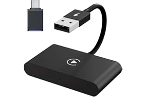 NOLANSEND 2023 CarPlay Wireless Adapter for iPhone,CarPlay Dongle for OEM Wired CarPlay Cars, Convert Wired to Wireless CarPlay, Support Online Update Plug & Play Easy Use Fit for Cars from 2015 & iPhone
