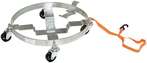 Vestil DRUM-QUAD-C-TLT Tilting Drum Quad Dolly for Better Liquid Extraction, 1200 lbs Capacity by Vestil
