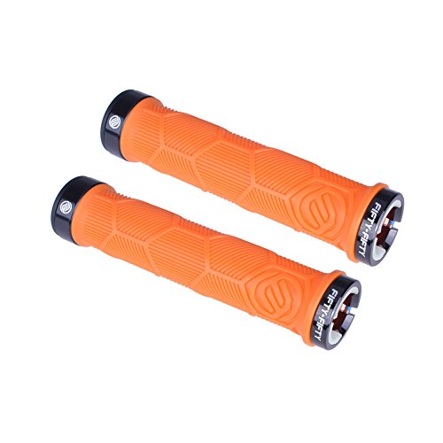 FIFTY-FIFTY Dual Lock-on Mountain Bike Grips(Orange)