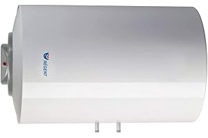 ARISTON Regent - Termo Eléctrico 100L, Calentador de Agua Eléctrico 100 Litros Horizontal Seguro y Duradero con Luz Piloto 91.8x45x48 cm - Calentadores para Instalación en España - Eficiencia C Rango (A+/F)