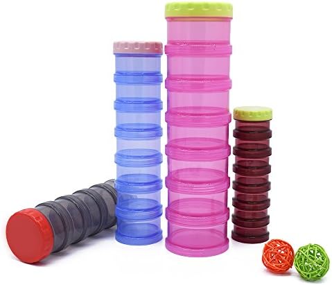 7 Day and Night Portable Pill Medicine Box Organizer Protein Powder Weekly Case Holder Large Travel Medication Compartments