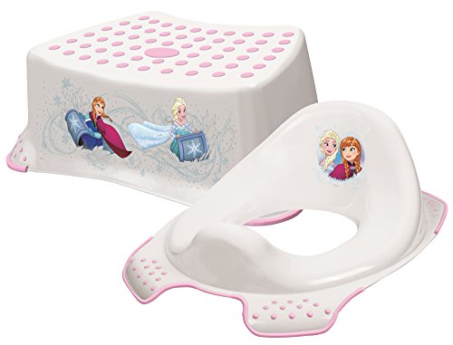 Disney Frozen Anna & Elsa Child/Toddler Toilet Training Seat & Step Stool Combo