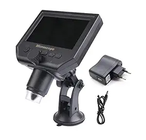 DHRUV-PRO Portable Smart LCD Digital Microscope G600 4.3 Inch LCD HD 1-600x 3.6mp High Expansion 1080p/720p/VGA Image Sensor with Adjustable Stand for QC/Industrial/Collection Inspection