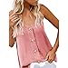 Produktbild feiXIANG Damen Weste,2019 Frauen Feste ärmellose Crop Tank Top Weste V-Ausschnitt Casual Frauen Hemd Bluse Loose Streetwear Sommer (Rosa,S)