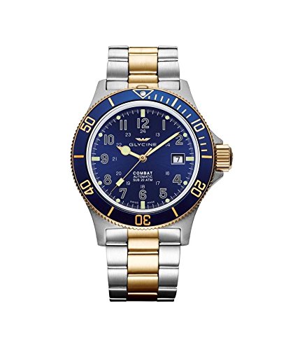 Glycine Combat sub Automatic Watch, GL 224, blu, 42 mm, GL0082 | Orologi  Italiani
