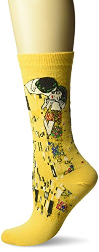 Hot Sox Klimt's The Kiss Yellow Calcetines