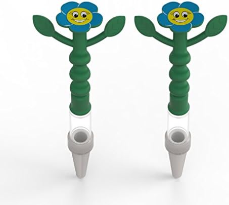 Heidi Crystal Display – Pack of 2, No Batteries Required – Prevents Down When the Soil is dry blue bone Face