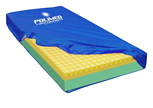 Materasso Antidecubito ignifugo Visco Composito 'POLIMED' con Fodera