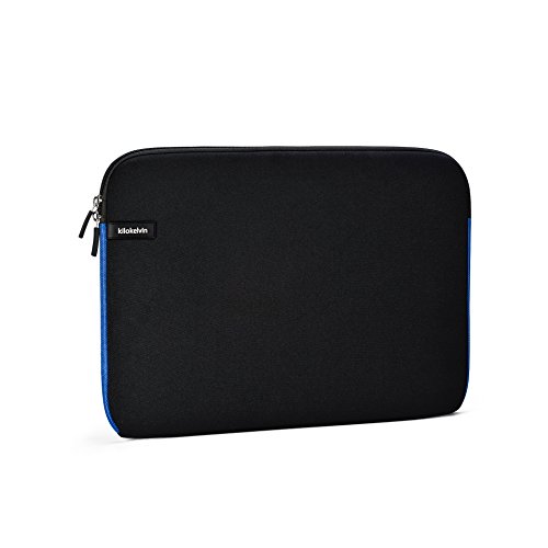 Laptop Hülsen Kasten Beutel 11-15.6 Zoll Wasser-beständiger Neopren weicher Notizbuch Computer Fall Tablette Aktenkoffer Carring Beutel-Abdeckung für Macbook Air Pro / Oberfläche / Notizbuch Computer / Tablette PC / Ultrabook durch Kilokelvin (14.1 Schwarz und Blau)