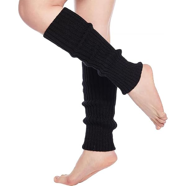 Jambières Femme En Laine Tricot - Chaudes Pour Automne/Hiver, Sport, Danse, Randonnée - Taille L40