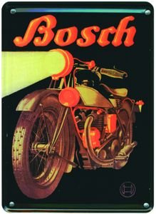 Preisvergleich Produktbild Bosch Motorrad Blechschild, 20 x 30 cm