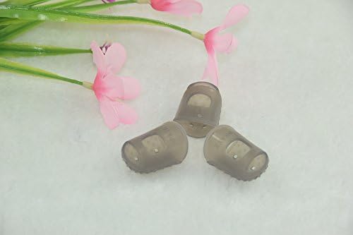 Fingertip Protectors Silicone Finger Guards (10pcs per pack), color Grey (SX)