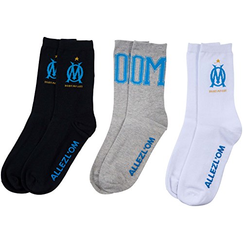 OLYMPIQUE DE MARSEILLE Chaussettes de sport OM - Collection officielle Taille Homme