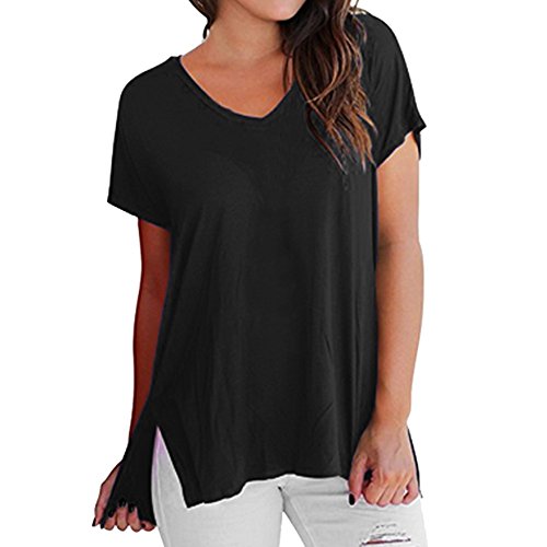 Hot Women's Simple Casual Short Sleeve T Shirt Basic Tee Tops Plain Pullover Tees Shirt Blouse